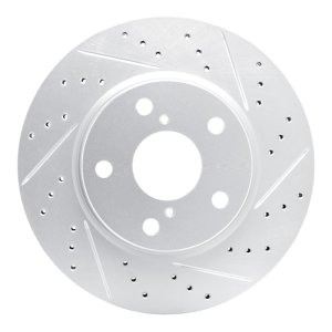 Lexus Hs250H Brake Rotor (1) - Front Right - DFC - Drilled & Slotted Geoperformance - `06-`18