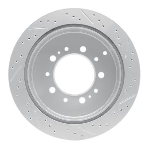 Lexus LX570 Brake Rotor (1) - Rear Left - DFC - Geoperformance Drilled & Slotted - `07-`22 Lexus LX570 Brake Rotor (1) - Rear Left - DFC - Geoperformance Drilled & Slotted - `07-`22