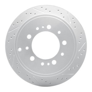 Lexus Lx570 Brake Rotor (1) - Rear Right - DFC - Geoperformance Rotor - Drilled and Slotted - `07-`22