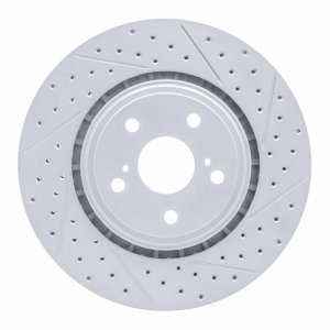 Lexus Nx300 Brake Rotor (1) - Front Right - DFC - Drilled & Slotted Geoperformance - `08-`21