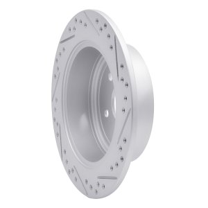 Toyota Highlander Brake Rotor (1) - Rear Left - DFC - Geoperformance Drilled & Slotted - `08-`13