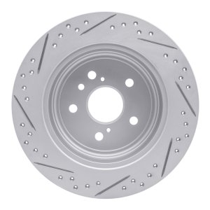 Toyota Highlander Brake Rotor (1) - Rear Right - DFC - Drilled & Slotted Geoperformance - `08-`13 Toyota Highlander Brake Rotor (1) - Rear Right - DFC - Drilled & Slotted Geoperformance - `08-`13