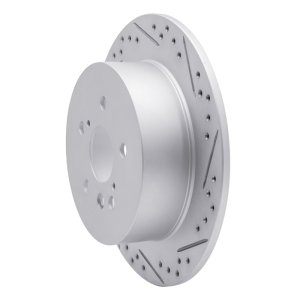 Toyota Highlander Brake Rotor (1) - Rear Right - DFC - Drilled & Slotted Geoperformance - `08-`13 Toyota Highlander Brake Rotor (1) - Rear Right - DFC - Drilled & Slotted Geoperformance - `08-`13