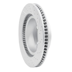 Lexus LX570 Brake Rotor (1) - Front Left - DFC - Drilled & Slotted Geoperformance - `08-`21