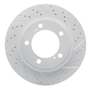 Lexus Lx570 Brake Rotor (1) - Front Right - DFC - Geoperformance Rotor - Drilled & Slotted - `08-`21