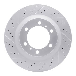 Lexus Gx460 Brake Rotor (1) - Front Left - DFC - Drilled & Slotted Geoperformance - `10-`24