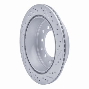 Lexus GX460 Brake Rotor (1) - Rear Left - DFC - Drilled & Slotted Geoperformance - `10-`24