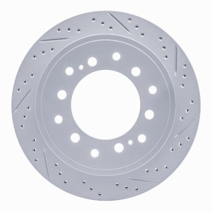 Lexus GX460 Brake Rotor (1) - Rear Right - DFC - Geoperf Rotors - Drill & Slot - `10-`24