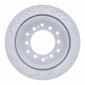Lexus GX460 Brake Rotor (1) - Rear Right - DFC - Geoperf Rotors - Drill & Slot - `10-`24