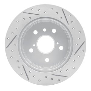 Toyota Camry Brake Rotor (1) - Rear Left - DFC - Drilled & Slotted Geoperformance - `18-`24 Toyota Camry Brake Rotor (1) - Rear Left - DFC - Drilled & Slotted Geoperformance - `18-`24