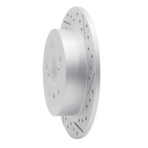 Toyota Camry Brake Rotor (1) - Rear Right - DFC - Drilled & Slotted Geoperformance - `18-`24