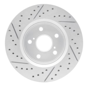 Toyota C-Hr Brake Rotor (1) - Front Right - DFC - Geoperformance Rotor - Drilled and Slotted - `18-`22