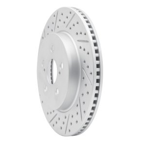 Toyota Prius Prime Brake Rotor (1) - Front Left - DFC - Drilled & Slotted Geoperformance - `19-`26