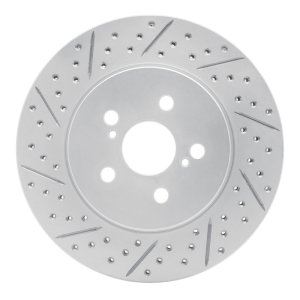 Toyota Prius Prime Brake Rotor (1) - Front Left - DFC - Drilled & Slotted Geoperformance - `19-`26