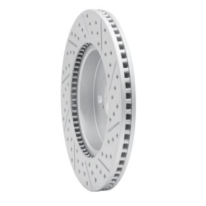 Toyota Prius Prime Brake Rotor (1) - Front Left - DFC - Drilled & Slotted Geoperformance - `19-`26