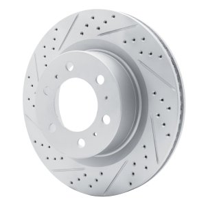 Lexus Gx550 Brake Rotor (1) - Front Left - DFC - Drilled & Slotted Geoperformance - `22-`25