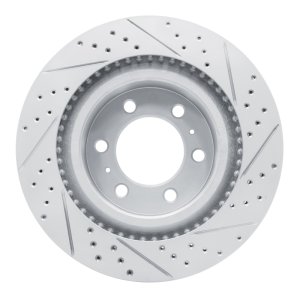 Lexus Gx550 Brake Rotor (1) - Front Left - DFC - Drilled & Slotted Geoperformance - `22-`25