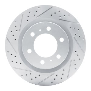Lexus Gx550 Brake Rotor (1) - Front Left - DFC - Drilled & Slotted Geoperformance - `22-`25