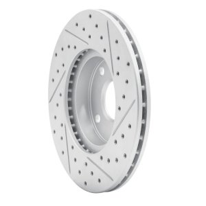 Mazda Miata Brake Rotor (1) - Front Left - DFC - Drilled & Slotted Geoperformance - `94-`02