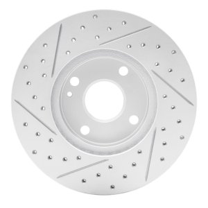 Mazda Miata Brake Rotor (1) - Front Right - DFC - Drilled & Slotted Geoperformance - `94-`02
