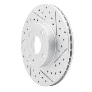 Mazda Miata Brake Rotor (1) - Front Right - DFC - Drilled & Slotted Geoperformance - `94-`02