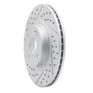 Mazda Miata Brake Rotor (1) - Front Left - DFC - Drilled & Slotted Geoperformance - `01-`05