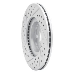 Mazda Miata Brake Rotor (1) - Front Right - DFC - Drilled & Slotted Geoperformance - `01-`05