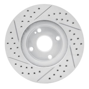 Mazda Miata Brake Rotor (1) - Front Right - DFC - Drilled & Slotted Geoperformance - `01-`05