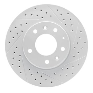 Mazda 6 Brake Rotor (1) - Front Right - DFC - Geoperformance Drilled & Slotted - `03-`05