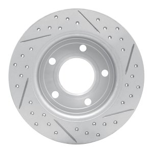 Mazda 3 Brake Rotor (1) - Rear Left - DFC - Drilled & Slotted Geoperformance - `04-`13