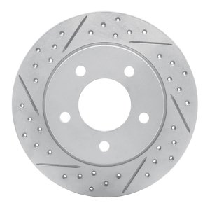 Mazda 3 Brake Rotor (1) - Rear Left - DFC - Drilled & Slotted Geoperformance - `04-`13