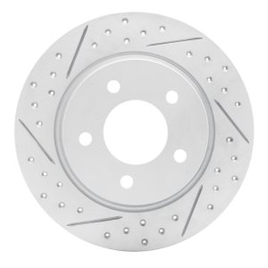 Mazda 3 Brake Rotor (1) - Rear Left - DFC - Drilled & Slotted Geoperformance - `04-`13