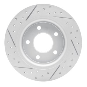 Mazda 3 Brake Rotor (1) - Rear Right - DFC - Drilled & Slotted Geoperformance - `04-`13