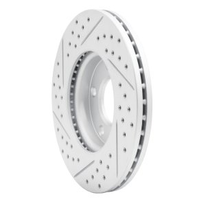 Mazda 3 Brake Rotor (1) - Front Right - DFC - Drilled & Slotted Geoperformance - `04-`13