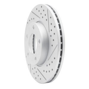 Mazda 3 Brake Rotor (1) - Front Right - DFC - Drilled & Slotted Geoperformance - `04-`13