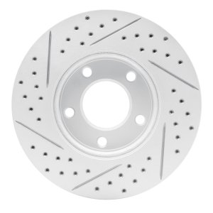 Mazda 3 Brake Rotor (1) - Front Right - DFC - Drilled & Slotted Geoperformance - `04-`13