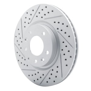 Mazda Rx-8 Brake Rotor (1) - Front Left - DFC - Drilled & Slotted Geoperformance - `04-`08