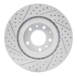 Mazda RX-8 Brake Rotor (1) - Front Right - DFC - DFC Geoperformance Rotor - Drilled and Slotted - `04-`11