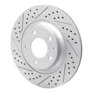 Mazda Rx-8 Brake Rotor (1) - Rear Left - DFC - Geoperformance Rotor - Drilled and Slotted - `04-`11