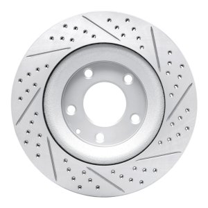 Mazda Rx-8 Brake Rotor (1) - Rear Left - DFC - Geoperformance Rotor - Drilled and Slotted - `04-`11