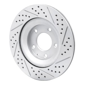 Mazda Rx-8 Brake Rotor (1) - Rear Left - DFC - Geoperformance Rotor - Drilled and Slotted - `04-`11