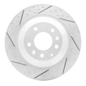 Mazda 6 Brake Rotor (1) - Rear Left - DFC - Geoperformance Drilled & Slotted - `06-`07