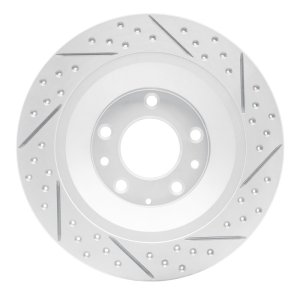 Mazda 6 Brake Rotor (1) - Rear Left - DFC - Geoperformance Drilled & Slotted - `06-`07