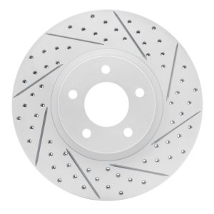 Mazda 3 Brake Rotor (1) - Front Right - DFC - Drilled & Slotted Geoperformance - `07-`13