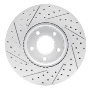 Mazda 3 Brake Rotor (1) - Front Right - DFC - Drilled & Slotted Geoperformance - `07-`13
