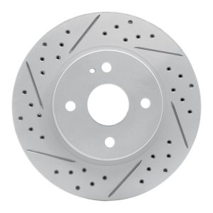 Mazda 2 Brake Rotor (1) - Front Left - DFC - Geoperformance Drilled & Slotted - `11-`15