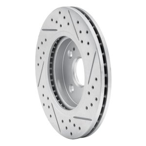 Mazda 2 Brake Rotor (1) - Front Left - DFC - Geoperformance Drilled & Slotted - `11-`15