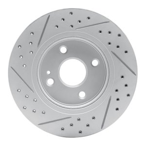 Mazda 2 Brake Rotor (1) - Front Right - DFC - Drilled & Slotted Geoperformance - `11-`15