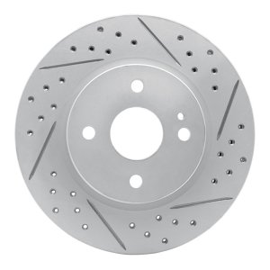 Mazda 2 Brake Rotor (1) - Front Right - DFC - Drilled & Slotted Geoperformance - `11-`15