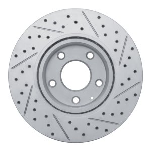Mazda 3 Brake Rotor (1) - Front Left - DFC - Geoperformance Drilled & Slotted - `14-`24